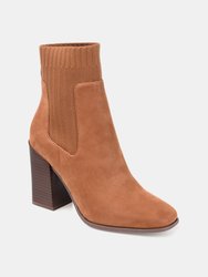 Journee Collection Women's Tru Comfort Foam Adalia Bootie  - Cognac