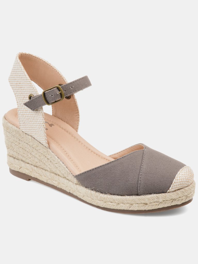 Journee Collection Women's Tru Comfort Foam Ashlyn Wedge - Grey