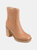 Journee Collection Women's Tru Comfort Foam Brittany Bootie  - Tan