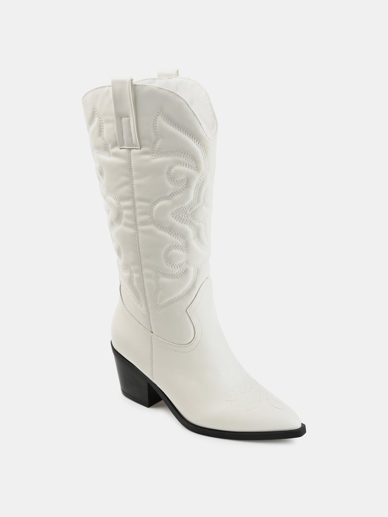 Journee Collection Women's Tru Comfort Foam Chantry Boot - White