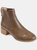 Journee Collection Women's Tru Comfort Foam Chayse Bootie - Taupe