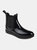 Journee Collection Women's Tru Comfort Foam Drip Rainboot - Black