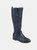 Journee Collection Women's Tru Comfort Foam Extra Wide Calf Ivie Boot - Navy