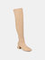 Journee Collection Women's Tru Comfort Foam Extra Wide Calf Melika Boot - Tan