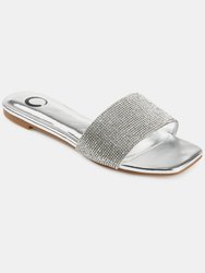 Journee Collection Women's Tru Comfort Foam Grayce Sandal - Silver