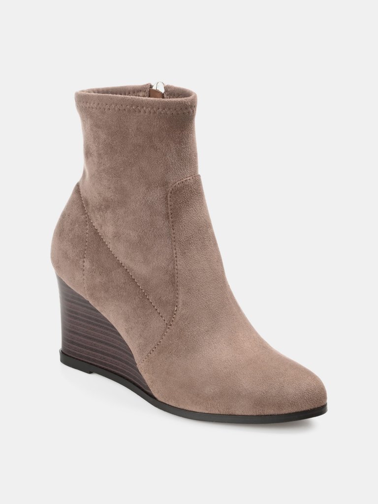 Journee Collection Women's Tru Comfort Foam Hepburn Bootie - Taupe