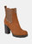 Journee Collection Women's Tru Comfort Foam Islana Bootie - Cognac