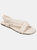 Journee Collection Women's Tru Comfort Foam Jaymie Sandal - Off White