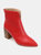 Journee Collection Women's Tru Comfort Foam Kayden Bootie - Red