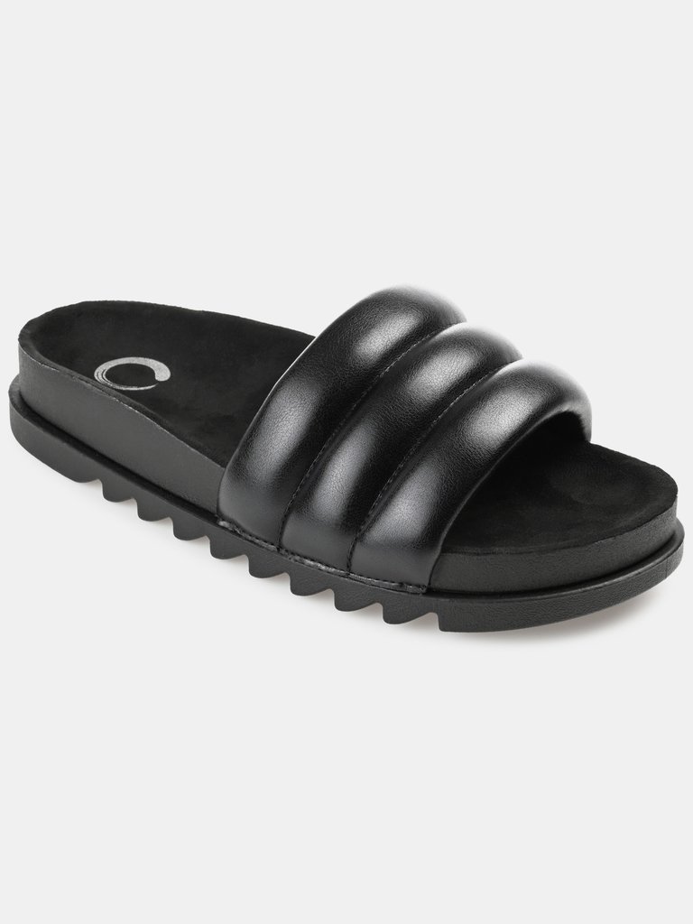 Journee Collection Women's Tru Comfort Foam Lazro Sandal - Black