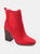 Journee Collection Women's Tru Comfort Foam Maxxie Bootie - Red