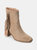 Journee Collection Women's Tru Comfort Foam Noriah Bootie - Tan