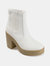 Journee Collection Women's Tru Comfort Foam Riplee Bootie - White