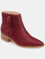 Journee Collection Women's Tru Comfort Foam Sadiya Bootie  - Wine