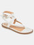 Journee Collection Women's Tru Comfort Foam Tangie Sandal  - White