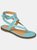 Journee Collection Women's Tru Comfort Foam Tangie Sandal  - Blue