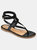 Journee Collection Women's Tru Comfort Foam Tangie Sandal  - Black