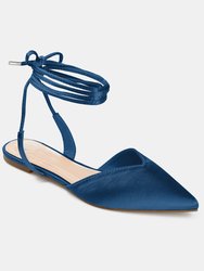 Journee Collection Women's Tru Comfort Foam Theia Flat  - Blue