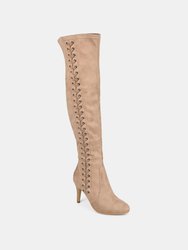 Journee Collection Women's Tru Comfort Foam Wide Calf Abie Boot - Taupe