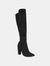 Journee Collection Women's Tru Comfort Foam Wide Calf Dominga Boot  - Black