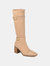 Journee Collection Women's Tru Comfort Foam Wide Calf Gaibree Boot - Beige
