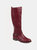 Journee Collection Women's Tru Comfort Foam Wide Calf Ivie Boot - Wine