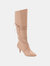 Journee Collection Women's Tru Comfort Foam Wide Calf Kaavia Boot - Nude