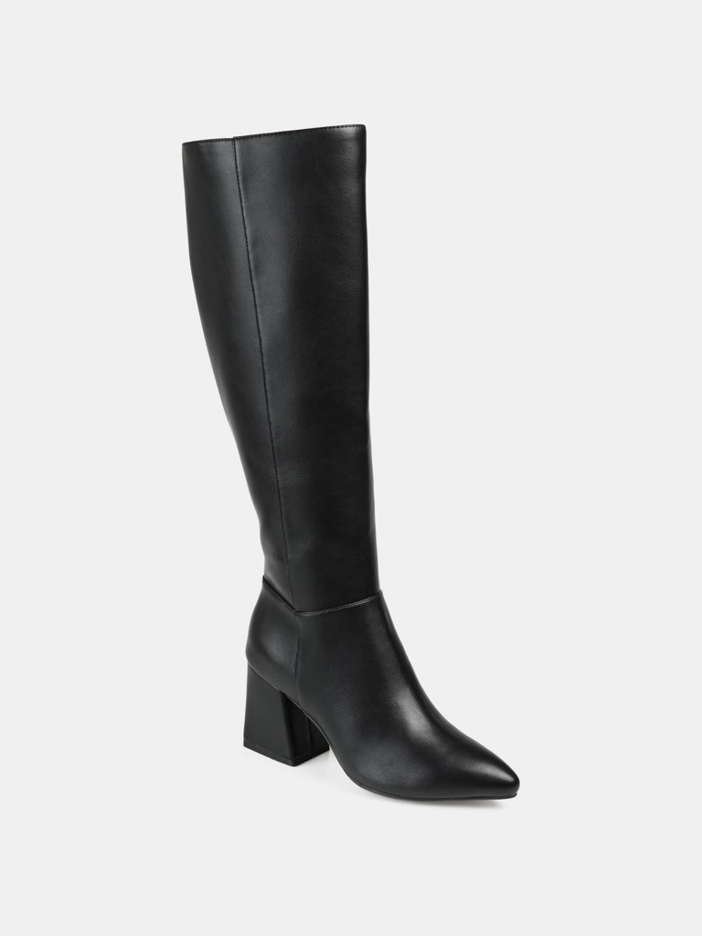 Journee Collection Women's Tru Comfort Foam Wide Calf Landree Boot - Black