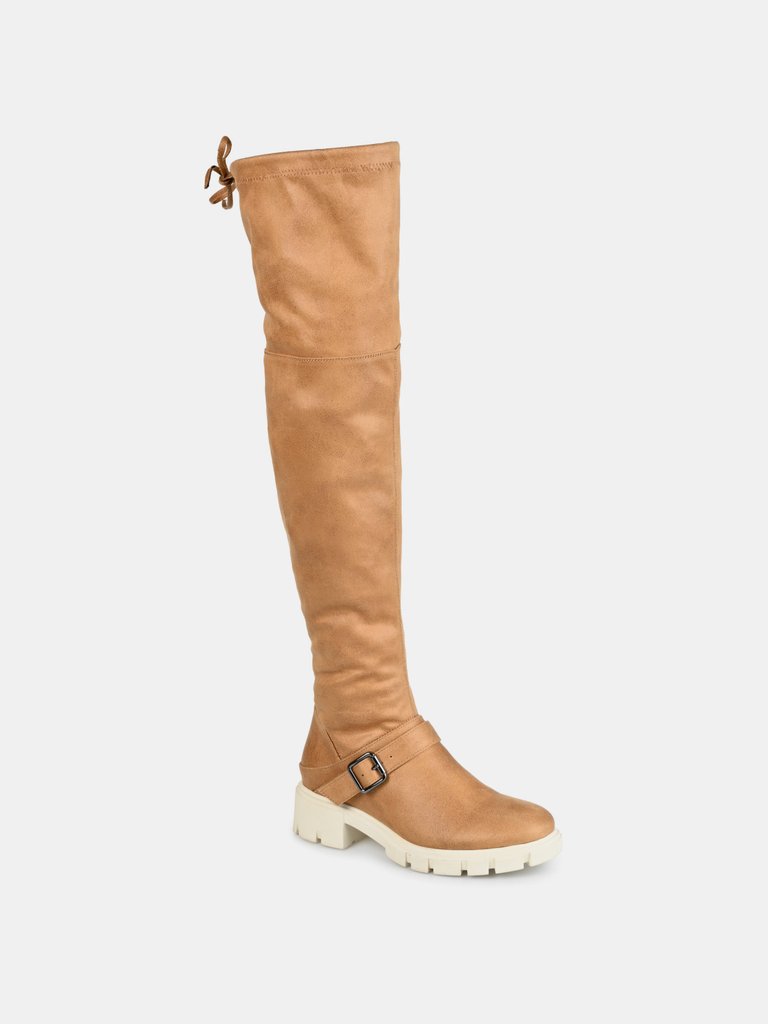 Journee Collection Women's Tru Comfort Foam Wide Calf Salisa Boot - Tan