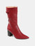 Journee Collection Women's Tru Comfort Foam Wide Calf Wilo Boot - Red