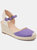 Journee Collection Women's Tru Comfort Foam Wide Width Ashlyn Wedge - Purple