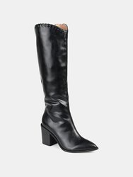 Journee Collection Women's Tru Comfort Foam Wide Width Wide Calf Daria Boot - Black