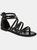 Journee Collection Women's Tru Comfort Foam Wide Width Zailie Sandal - Black