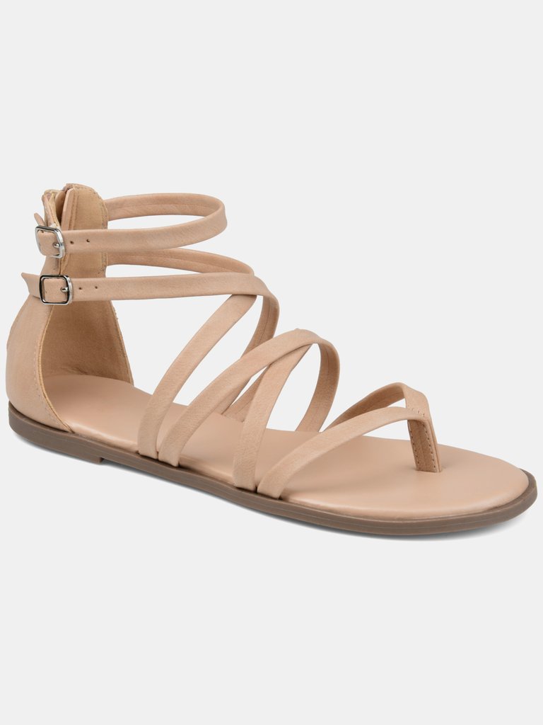 Journee Collection Women's Tru Comfort Foam Wide Width Zailie Sandal - Taupe