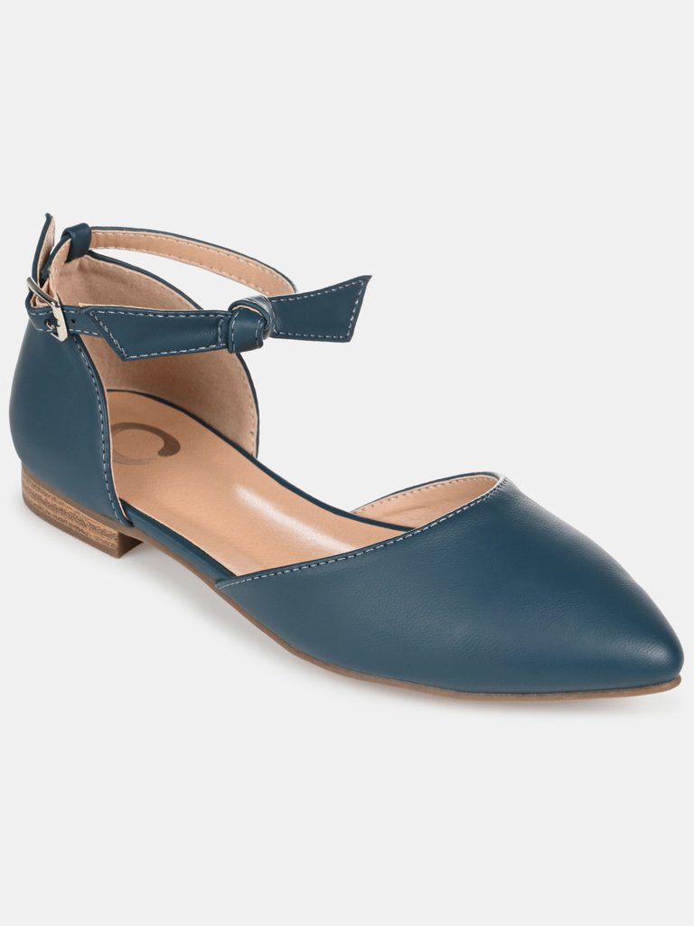 Journee Collection Women's Vielo Flat - Blue