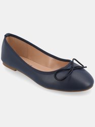 Journee Collection Women's Vika Flat - Navy