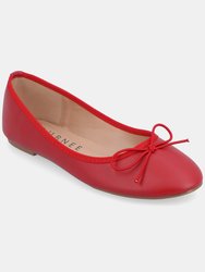 Journee Collection Women's Vika Flat - Red