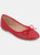 Journee Collection Women's Vika Flat - Red