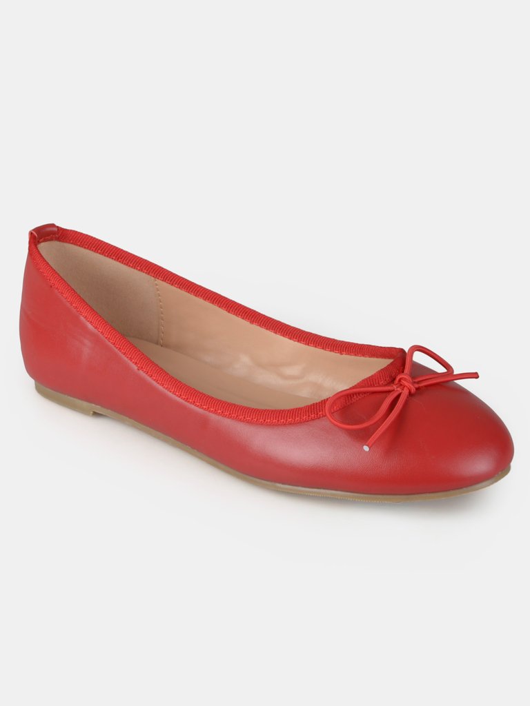 Journee Collection Women's Vika Flat - Red