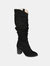 Journee Collection Women's Wide Calf Aneil Boot - Black