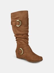 Journee Collection Women's Wide Calf Jester-01 Boot - Camel