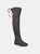 Journee Collection Women's Wide Calf Mount Boot - Grey