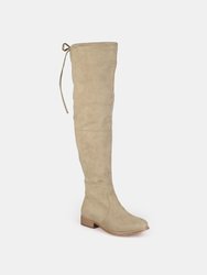 Journee Collection Women's Wide Calf Mount Boot - Taupe