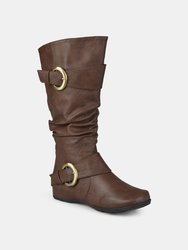 Journee Collection Women's Wide Calf Paris Boot - Brown