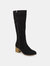 Journee Collection Women's Wide Calf Sanora Boot - Black