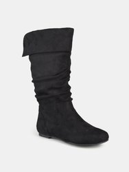 Journee Collection Women's Wide Calf Shelley-3 Boot - Black