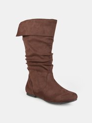 Journee Collection Women's Wide Calf Shelley-3 Boot - Brown