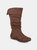 Journee Collection Women's Wide Calf Shelley-3 Boot - Brown
