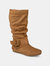 Journee Collection Women's Wide Calf Shelley-6 Boot - Chestnut