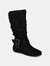 Journee Collection Women's Wide Calf Shelley-6 Boot - Black